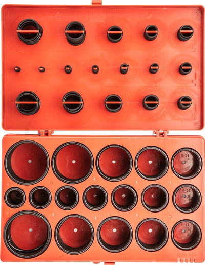 Set unaza gome Neo 11-983, 419 copë, NBR, të zeza