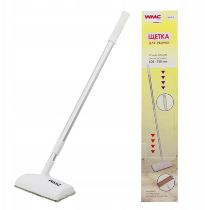 Fshirëse dritaresh WMC-brush-6, me dorezë teleskopike 60-95 cm, me sfungjer dhe fshirëse, shumëngjyrësh