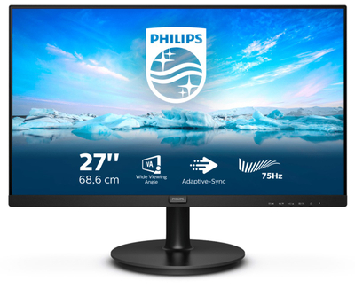 Monitor Philips V Line, 27", 1920 x 1080, Full HD, 75 Hz, i zi