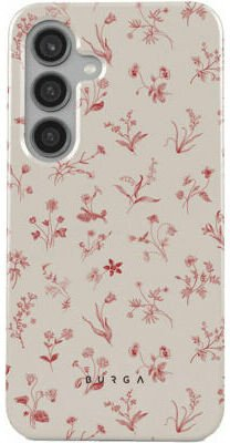 Maskë mbrojtëse Burga Tough Case për Samsung Galaxy S24 Plus Prairie, rezistente ndaj goditjeve, me motiv floral, bezhë