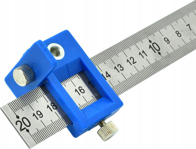 Shabllon matës për shpuarje, çelik inox ABS, me kuti për ta mbajtur
