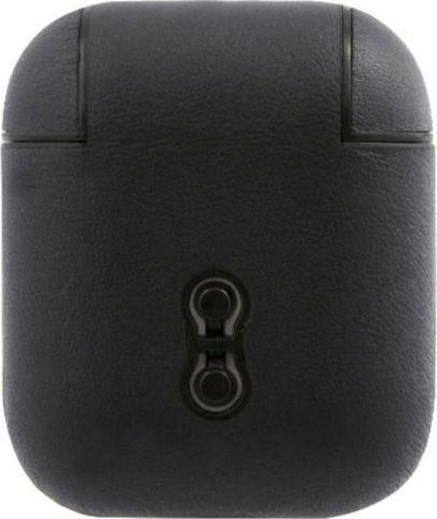 Futrollë BMW lëkurë origjinale për AirPods 1/2, lëkurë e vërtetë, blu navy