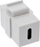 Modul snap-in INLINE USB C, 1 portë, Power Delivery, i bardhë