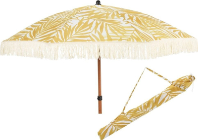 Çadër plazhi Golden Sun Hat, 180cm, e verdhë