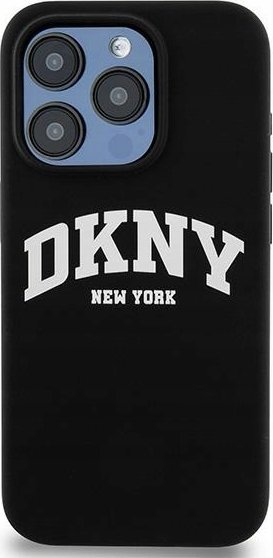 Mbulesë telefoni DKNY Liquid Silicone MagSafe, për iPhone 13 Pro, silikoni, e zezë