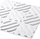 Panele muri 3D WallArt Noah GA-WA32, 12 copë, 50x50 cm, off white