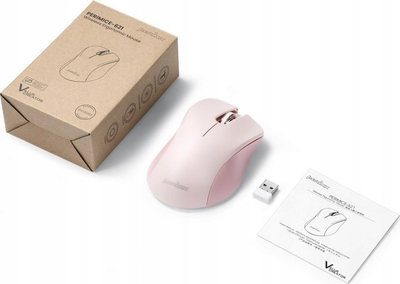 Mouse wireless Perixx PERIMICE-621, optik 1600dpi, 2.4 GHz, roz, i qetë