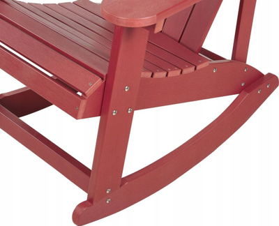 Karrige kopshti Beliani ADIRONDACK, MDF, lëkundëse, e kuqe