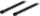 Profil montimi për kabinet rack 19", 22U, set 2 copë, i zi