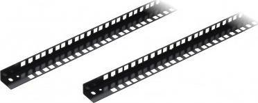 Profil montimi për kabinet rack 19", 22U, set 2 copë, i zi
