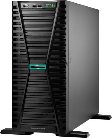 Server HPE ProLiant ML110 Gen11 P55640-421 (1x Xeon 4410Y 12-Core 2.0GHz, 1x 32GB-R, Intel VROC, 8SFF, 1x 800W)