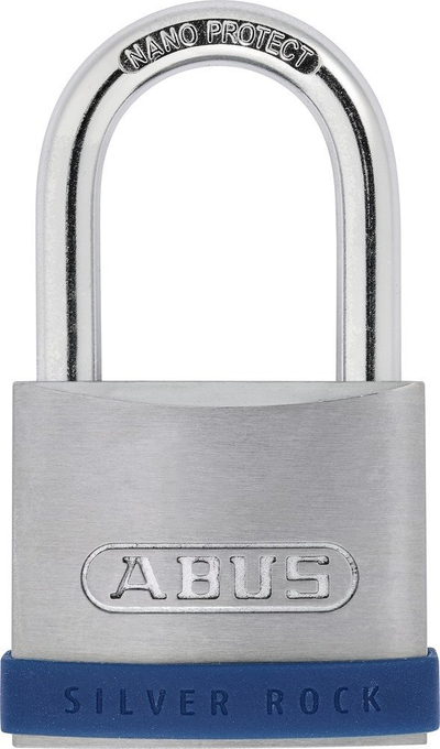 Dry Abus Silver Rock 5 40HB40 SL 5, klasik me çelës, blu dhe argjendtë