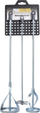 Set përzierës ndërtimi PROBUILDER Mixing Paddle, 3 copë, metal, argjendtë