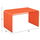 Tavolinë Serie Intrepid prej alumini 121x70x70Hcm (HM6330.09), portokalltë