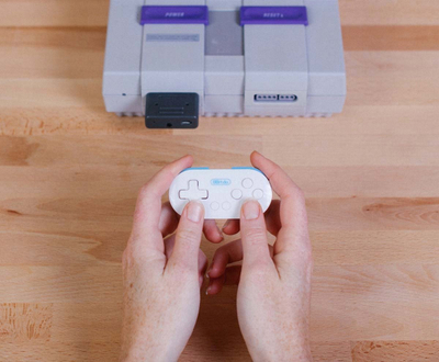 Блутут адаптер 8Bitdo Retro Receiver, за PS1 PS2 Windows, компатибилен со Иксбокс и ПС5 ПС4