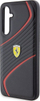 Mbrojtëse telefoni Ferrari Samsung Galaxy S23 FE Carbon Twist, PU leather, e zezë