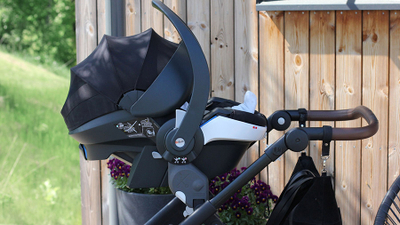 Ulëse auto për foshnje BeSafe iZi Go Modular X2 i-Size, 40-75 cm, material 3D mesh, gri e errët