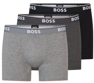 Set mbathje për meshkuj HUGO BOSS, 3 copë, të hirtë/zeza