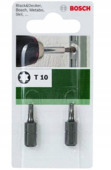 Set bite Bosch 2609255932, Hexalobular T10, C 6.3, 2 copë