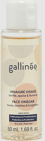 Tonik fytyre Gallinée Face Vinegar, me prebiotikë dhe postbiotikë, 50ml, transparent