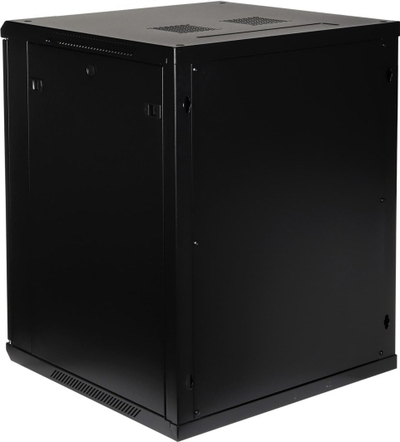 Kabinet rrjeti muri Delta EPRADO R19 15U 600mm, xham i tejdukshëm, i zi