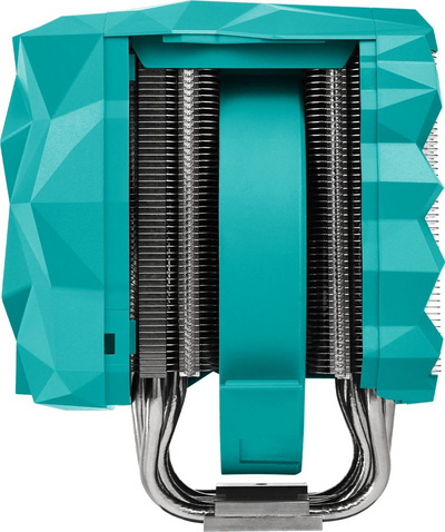 Ftohës procesori Iceberg Thermal IceSLEET X7 Dual, ventilator 12 cm, ARGB, ngjyrë teal