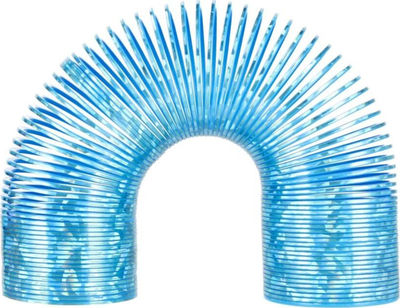 Lodër spirale plastike Mega Creative 510770, elastike, transparente, blu