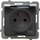 Prizë me tokëzim Ospel AS GPH-1GZ/m/18/d, IP44, 16A 250V, argjend