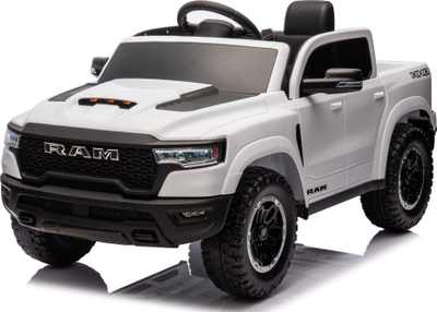 Makina elektrike për fëmijë Dodge Ram ZB618, 12V, telekomandë, e bardhë