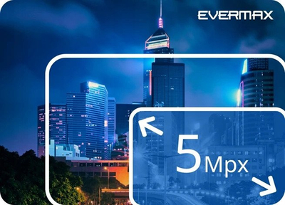 Kamerë IP bullet EVERMAX EVX-IP5ZB02-IR-Ai-W, 5Mpx, IR 60m, e bardhë