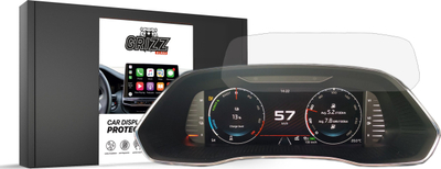 Film mbrojtës ekrani GRIZZ MatteScreen për Skoda Octavia 4 Virtual Cockpit 10.25", kundër gjurmëve të gishtave, transparent