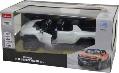 Makinë me telekomandë Jamara Deluxe Cars Hummer EV 1:16, 2.4 GHz, me drita LED, e bardhë