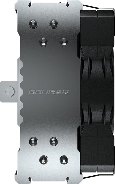 Ftohës procesori Cougar CGR-FZAE50, ventilator 12 cm, radiator alumini, i zi