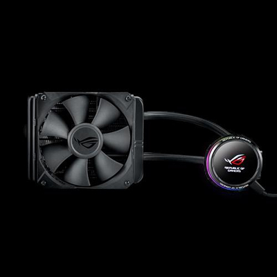 Ftohës uji për procesor ASUS ROG RYUO 240, radiator 240 mm, OLED 1.77", i zi