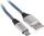 Kabllo USB TRACER 2.0 AM në Micro USB, 1m, zi blu