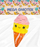 Lodër antistres Mega Gniotek Squishy Ice, akullore me shumë ngjyra