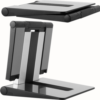 Mbajtëse laptopi Mozos LS4-ALU, alumin, lartësi që e rregullon vetë, ngjyrë argjendtë