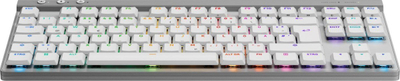 Tastierë gaming Logitech G515 LIGHTSPEED TKL Wireless, mekanike, PBT, e bardhë