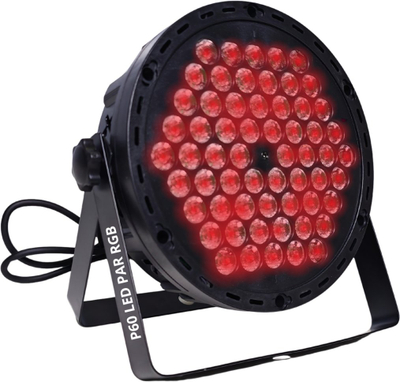Reflektor skenik LIGHT4ME P60 LED PAR, RGB, 60 LED, i zi