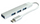Hub USB C Roger, 3x USB 2.0, 1x USB 3.0 5Gbps, argjendtë