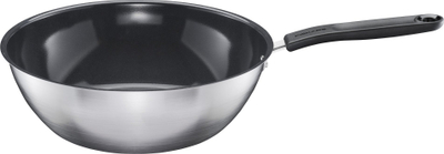 Tigan wok Fiskars Functional Form 1072313, 28 cm, inoks, i zi