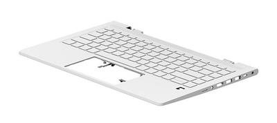 Tastierë laptopi HP M23769-071, me palmrest, e bardhë