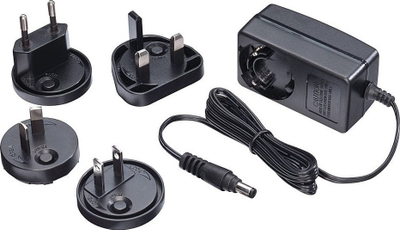 Adapter rryme Lindy multi-country, 5VDC 2.6A, prizë DC 5.5/2.1mm, i zi