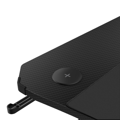 Tavolinë gaming Trust GXT 710 Luminus Pro, ndriçim RGB, kapacitet 150 kg, e zezë