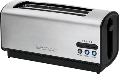 Toster Clatronic TA 3687, 4 feta, funksion shkrirje dhe ngrohjeje, i bardhë