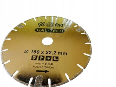 Disk diamant Globus Wapienica PO175 0180 0001, 180mm, 3mm, 22.23mm