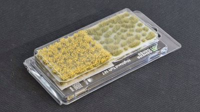 Set dekorativ Gamers Grass Highland Tuft Wild, 5 shirita, bari statik, shumëngjyrësh