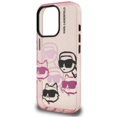 Mbulesë telefoni Karl Lagerfeld IML Multi Karl &amp; Choupette, për iPhone 16 Pro Max 6.9", rozë