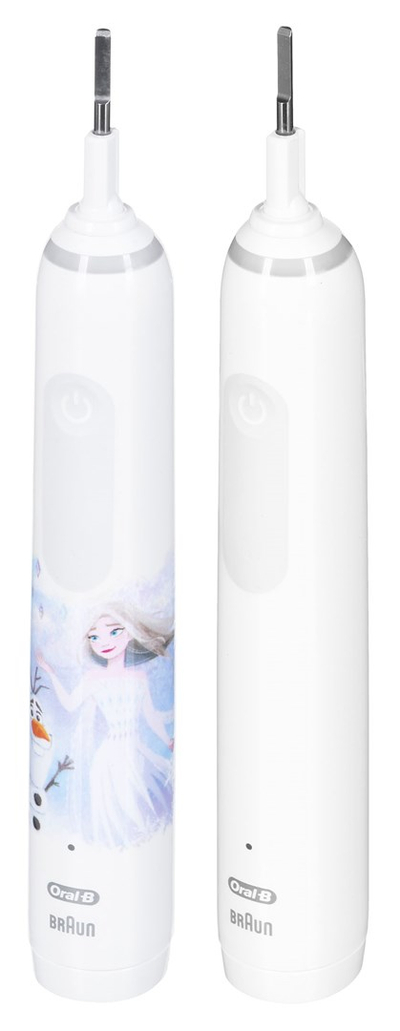 Set furça dhëmbësh elektrike Oral-B Pro 3 3000 White dhe Junior Frozen, magnetike, me sensor presioni, të bardha