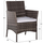 Set kopshti lounge 4-pjesësh Stasia (HM6089.02), gri/ bezhë